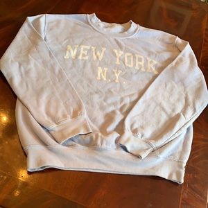 Brandy Melville Teen sweatshirt, Sz OS, “New York NY,” light lavender